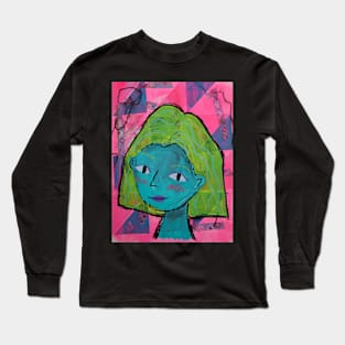 Brightly Colored Girl Long Sleeve T-Shirt